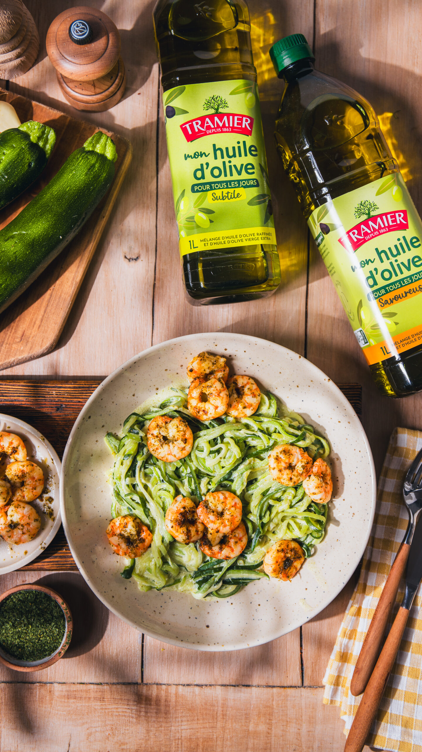 Spaghetti de courgettes