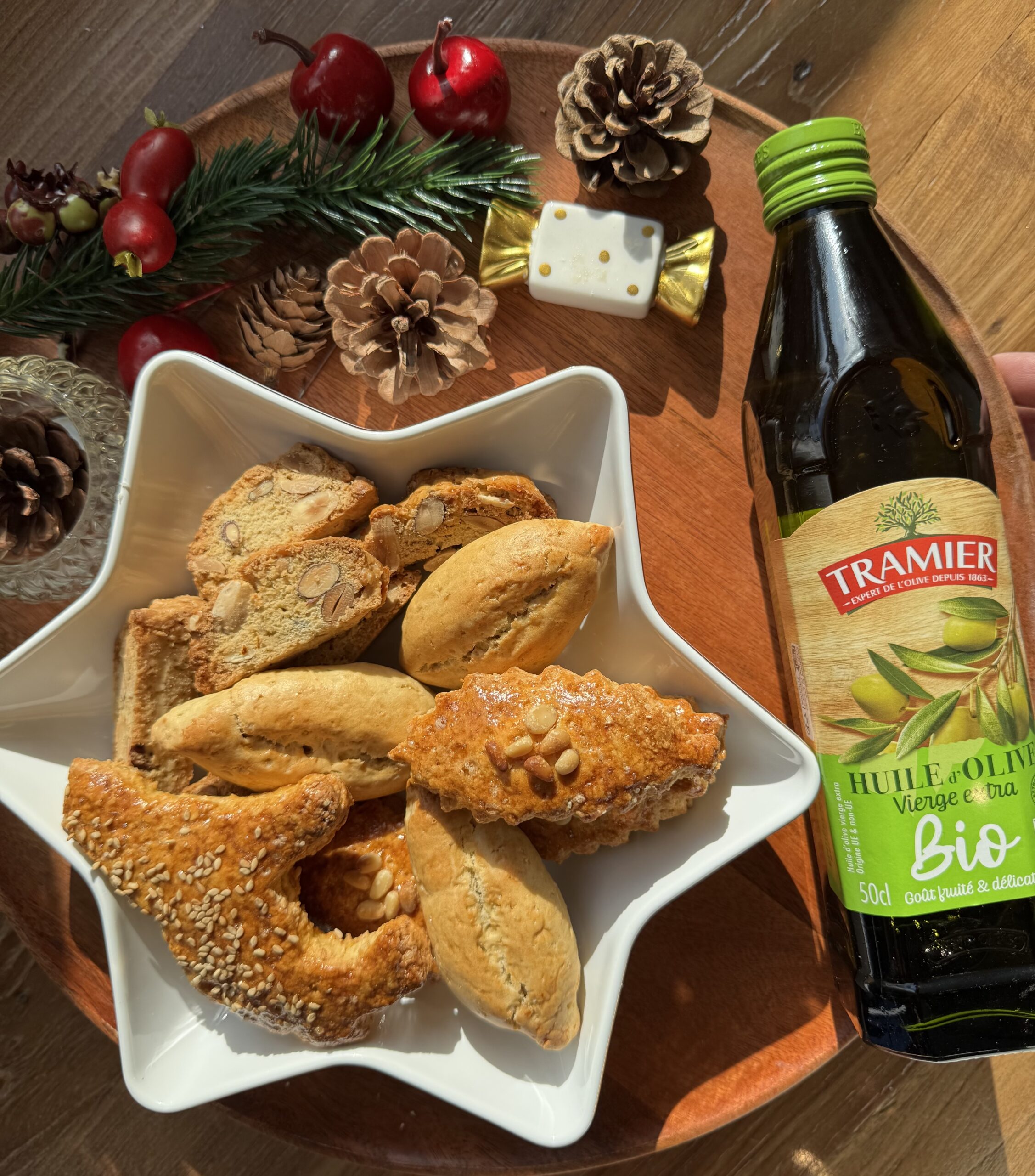 Biscuits provençaux et huile d'olive vierge extra Tramier