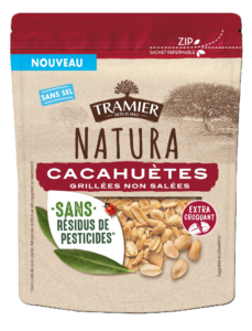Tramier NATURA Cacahuetes Sans Résidus de Pesticides Non Salé 200g NOUVEAU