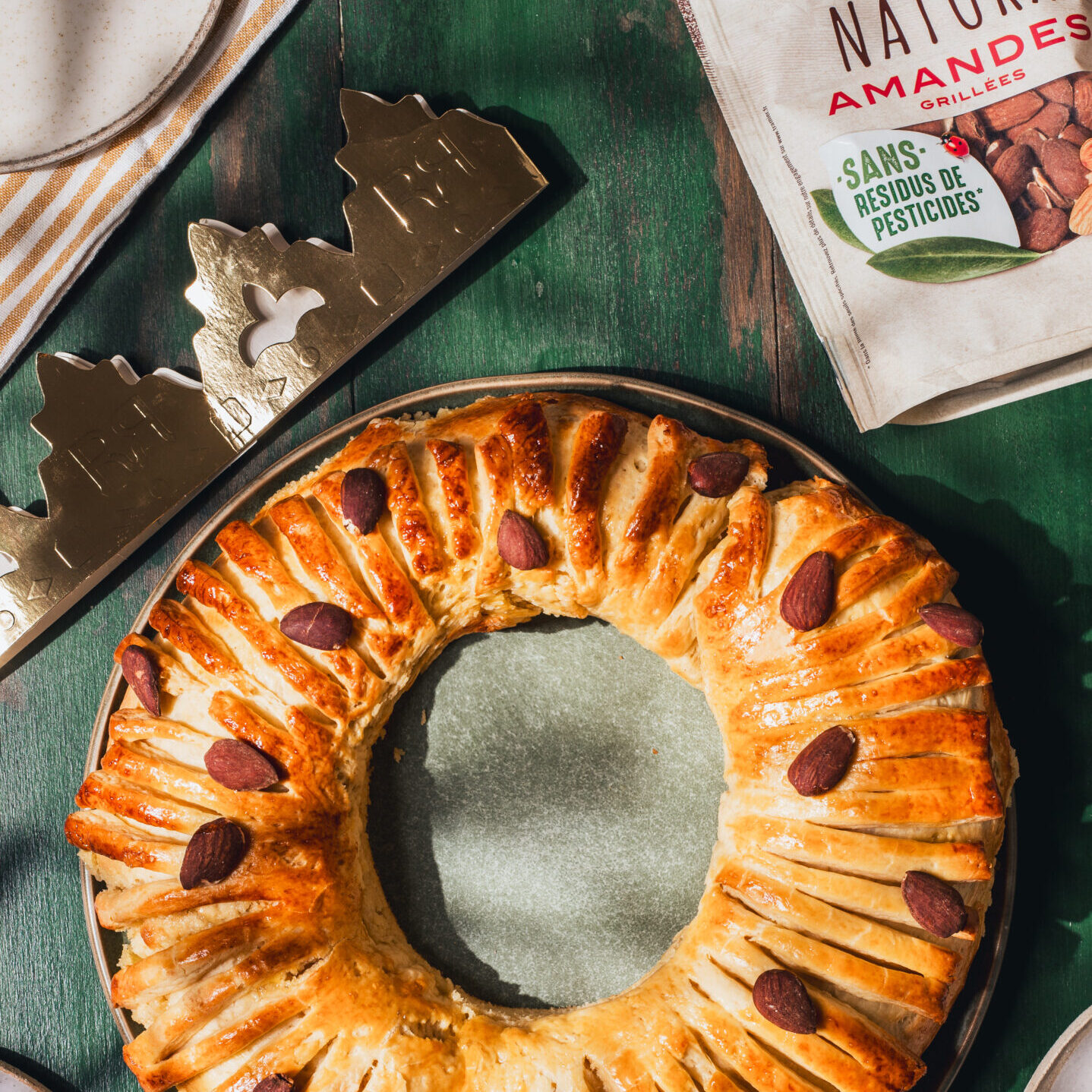 Brioche des rois à la Provençale aux amandes Natura Tramier Sans Résidus de Pesticides