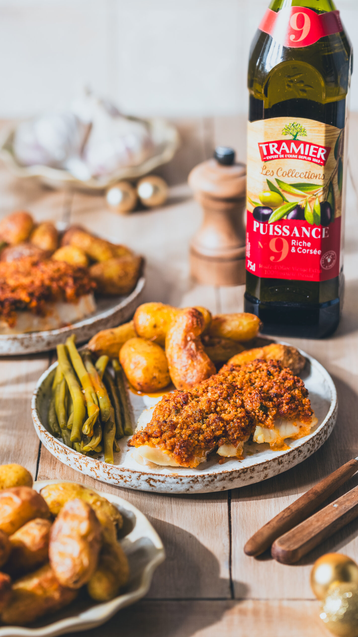 Dos de cabillaud en croute de parmesan