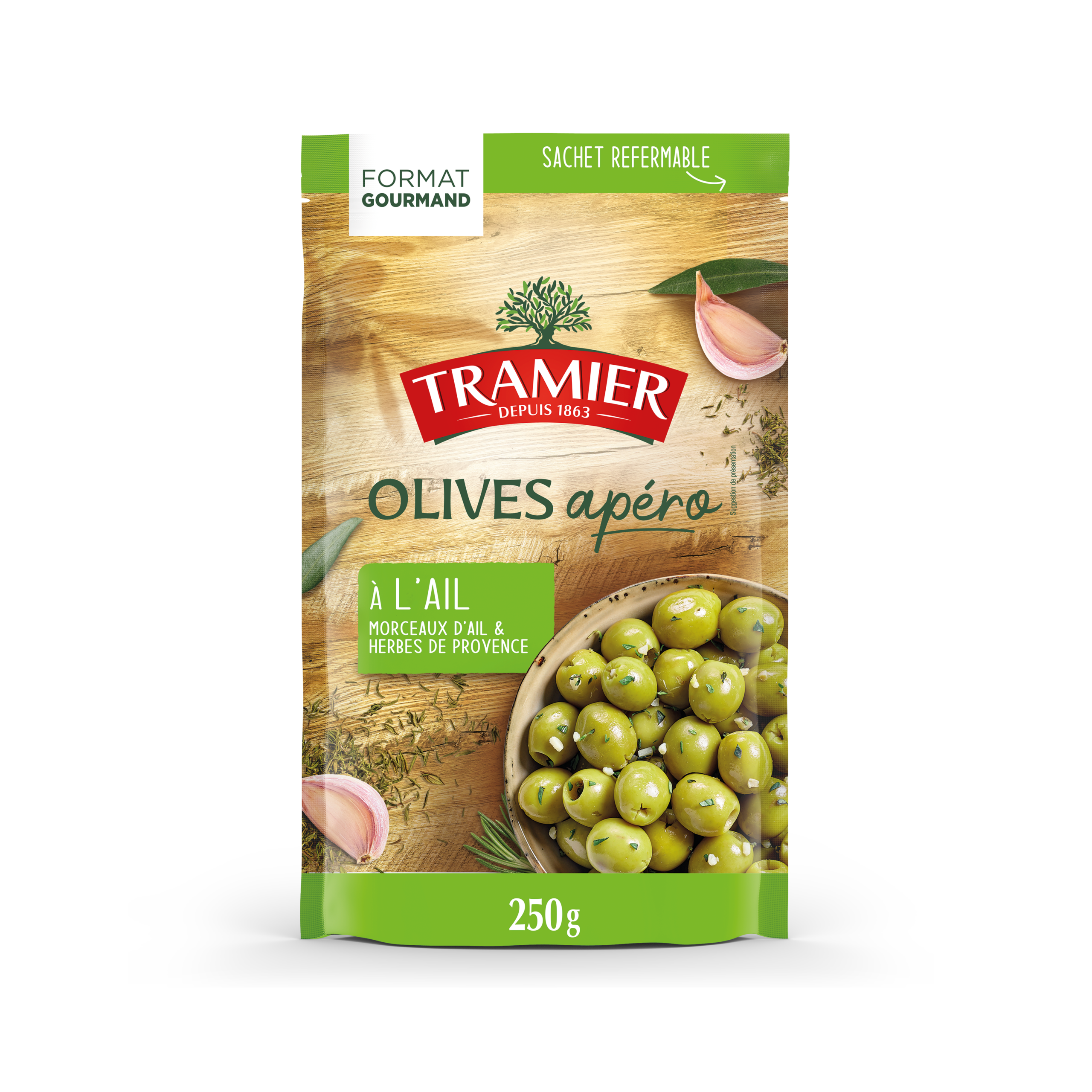 Olives Apéro à l'Ail - Format MAXI